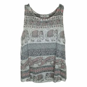 It Closet Comfy Red & Black Elephant Tank Top